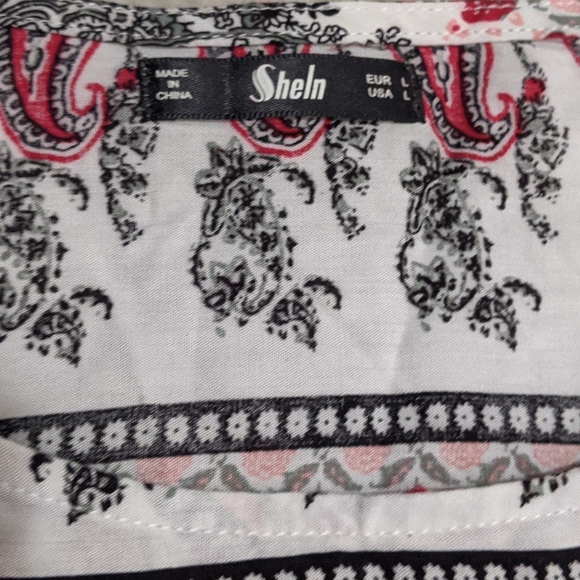 NWOT ~ SHEIN Boho Tribal Print Shift Dress - Picture 8 of 10